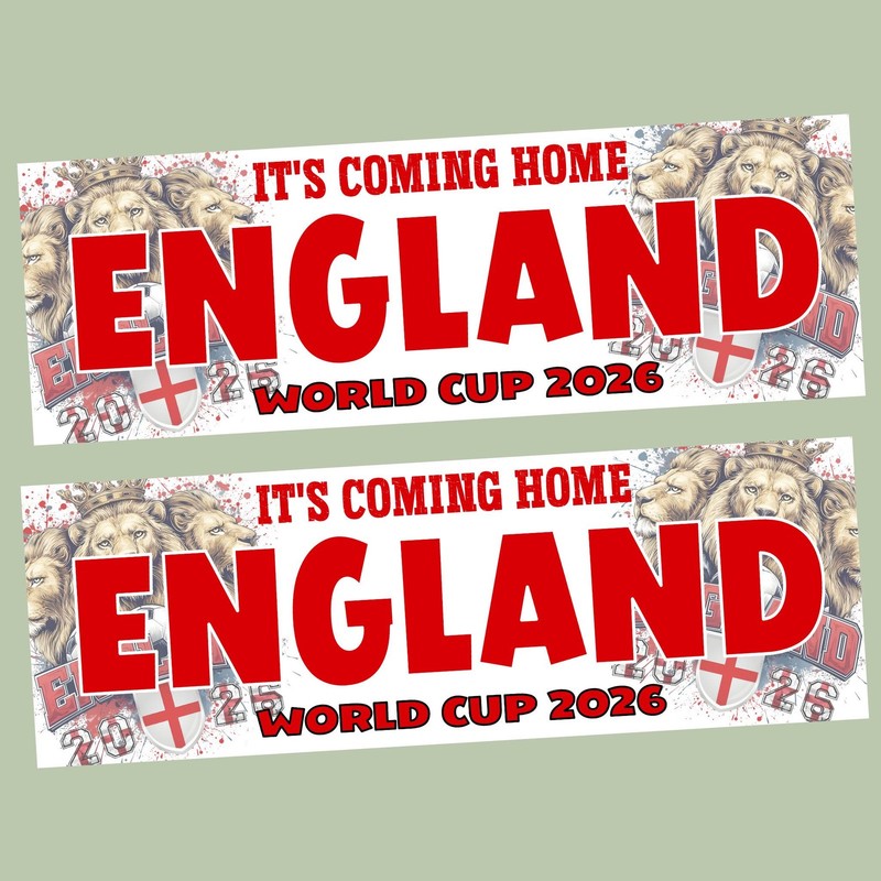 England World Cup Banner, World Cup Party Banner Personalised