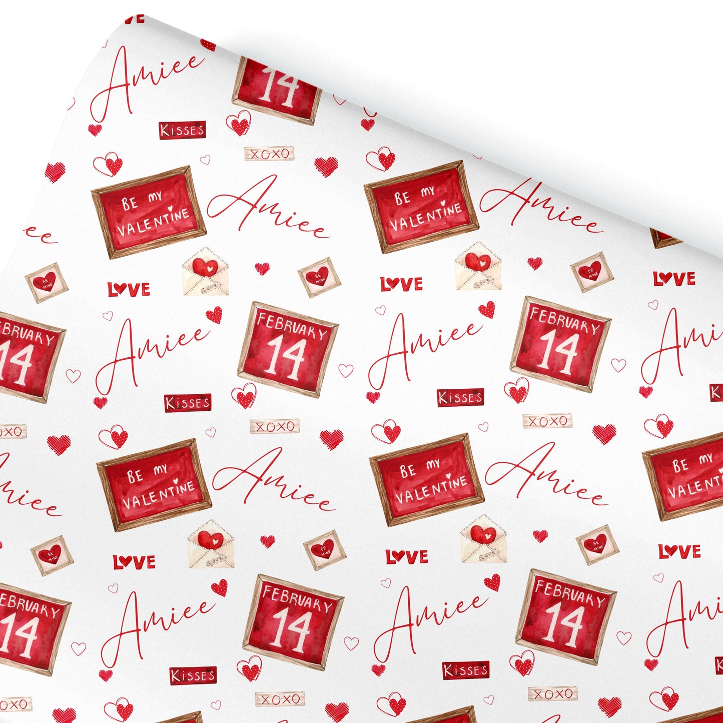 Personalised Valentines Wrapping Paper, Love letter design, Valentines Gifts, Gift Wrap, Valentines gift bag, gifts for her