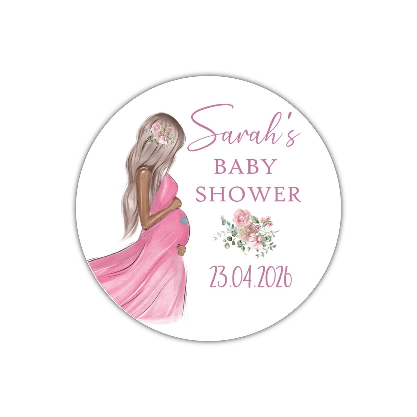 Personalised Baby Shower Stickers for Favours Party Bags Mum to be stickers Baby girl party fabvours