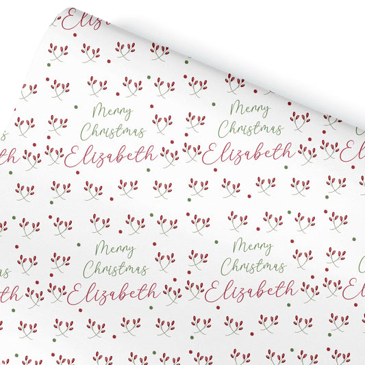 Personalised Gift Wrap For Her | Personalised Christmas Wrapping Paper | Personalised Gift Wrap