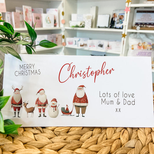 Personalised Christmas Money Gift Wallet Christmas Cash Gift For you this christmas