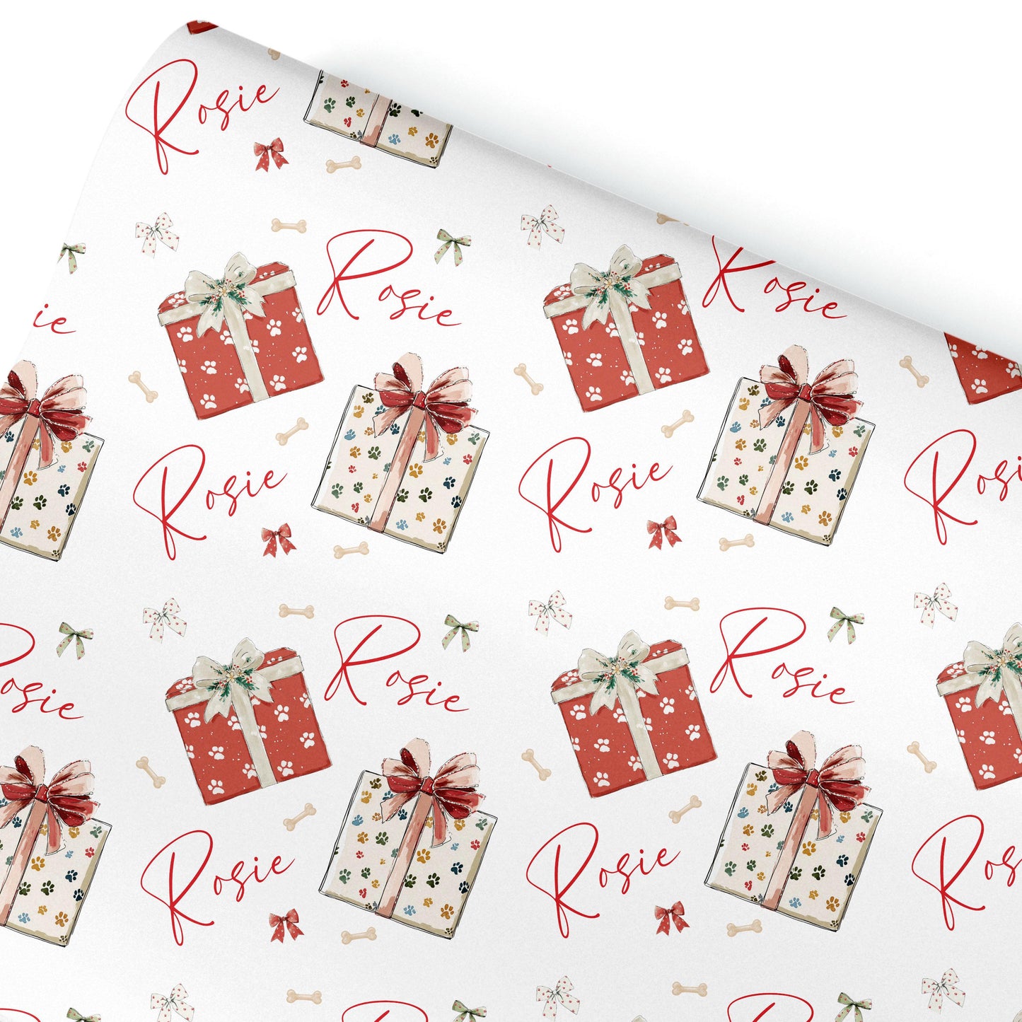 Personalised Dog Gift Wrap | Personalised Christmas Wrapping Paper | Personalised Gift Wrap | Fun Gift Wrap