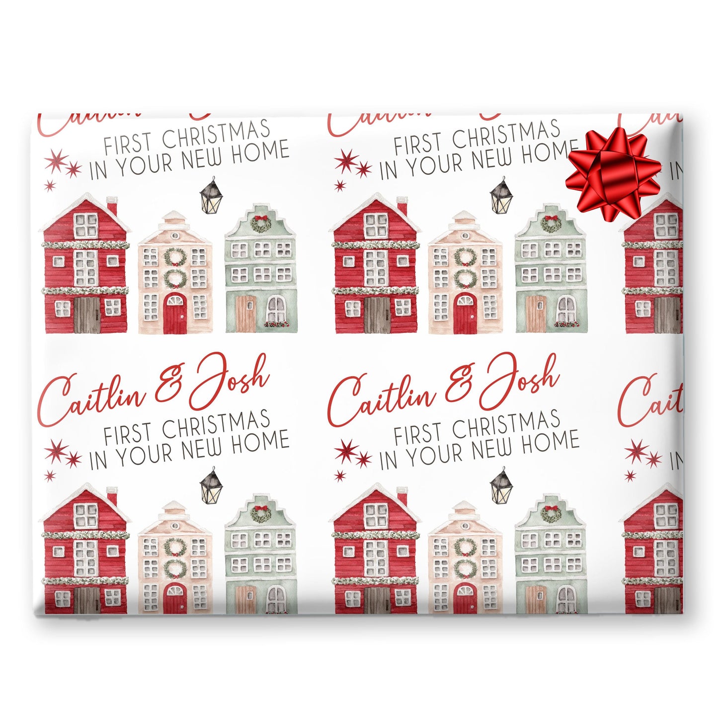 Personalised Gift Wrap | Personalised Christmas Wrapping Paper | Personalised Gift Wrap | Fun Gift Wrap |  New House Gift Wrap