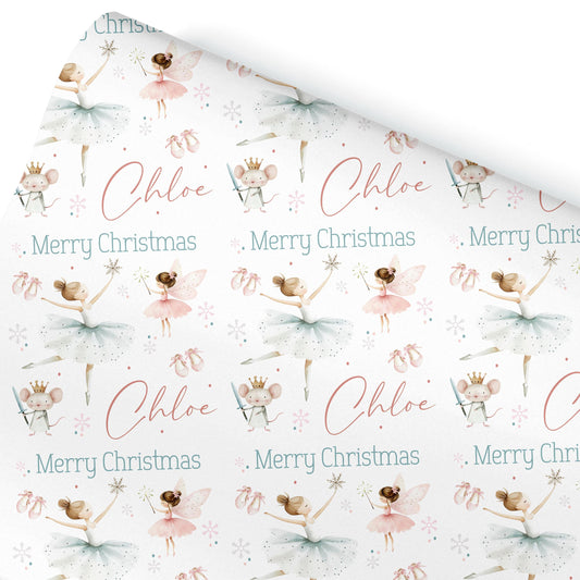 Personalised Fairy Christmas Gift Wrap | Personalised Christmas Wrapping Paper | Personalised Gift Wrap | Fun Gift Wrap | Cute Fairy