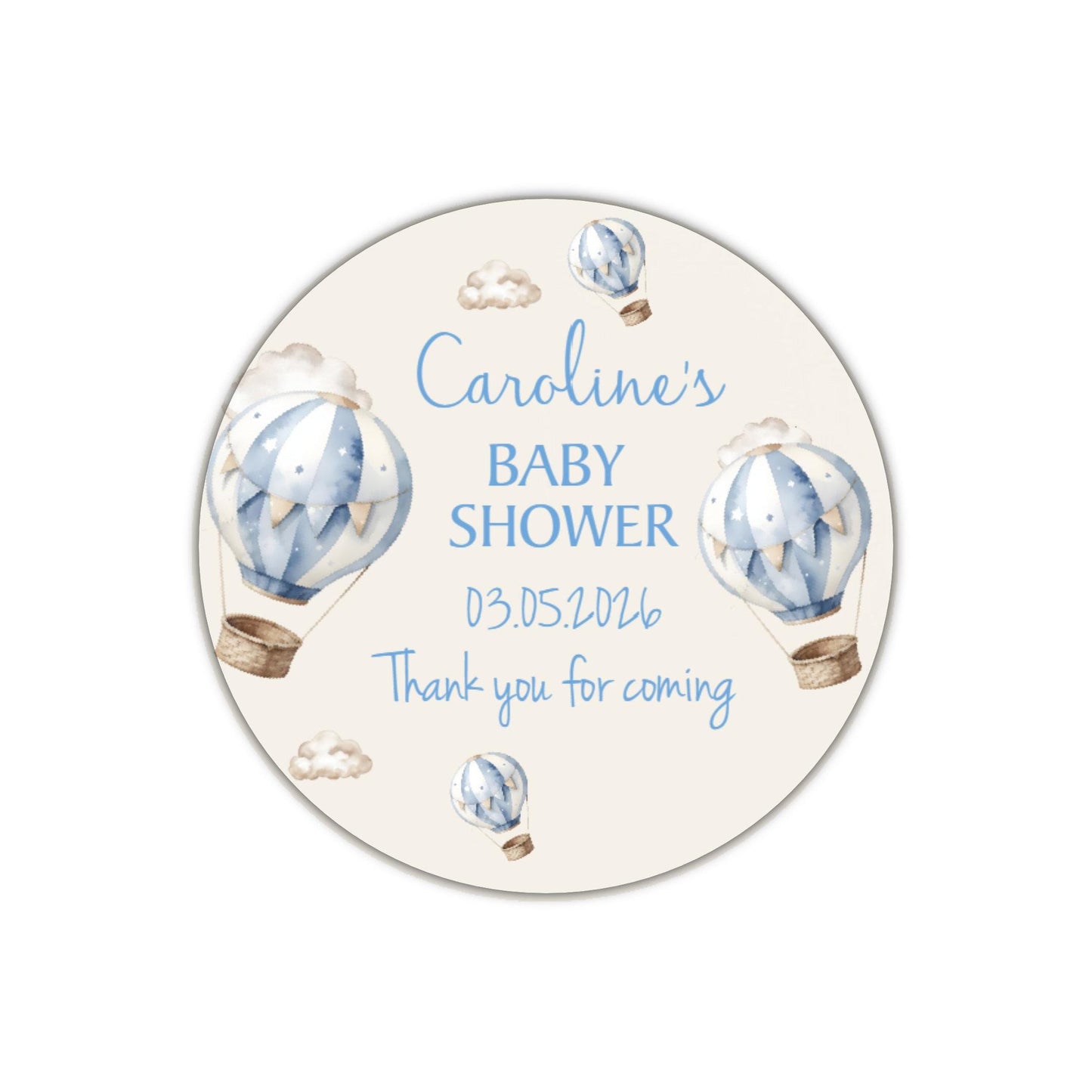 Personalised Baby Shower Stickers for Favours Party Bags Mum to be stickers