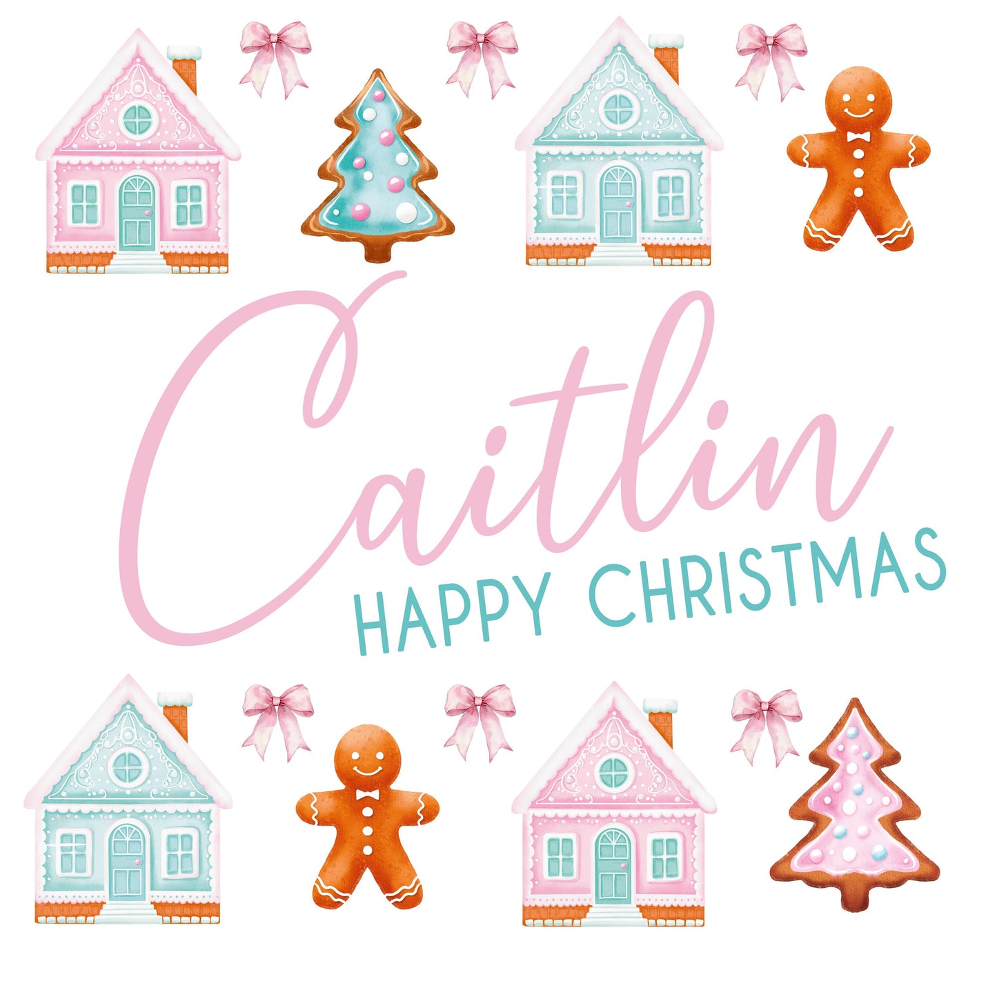 Personalised Gift Wrap | Personalised Christmas Wrapping Paper | Personalised Gift Wrap | Fun Gift Wrap |  Gingerbread Gift Wrap