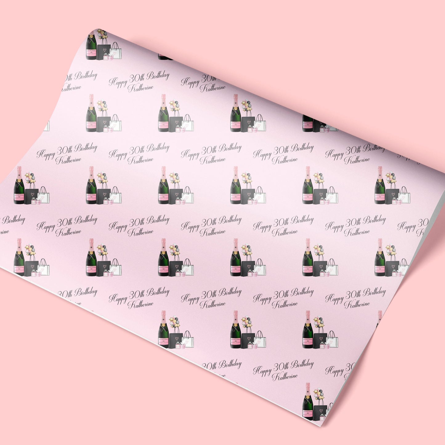 Personalised Gift Wrap / Personalised Birthday Wrapping Paper / Personalised Gift Wrap / 20th, 30th, 40th, 50th, 60th Gift Wrap