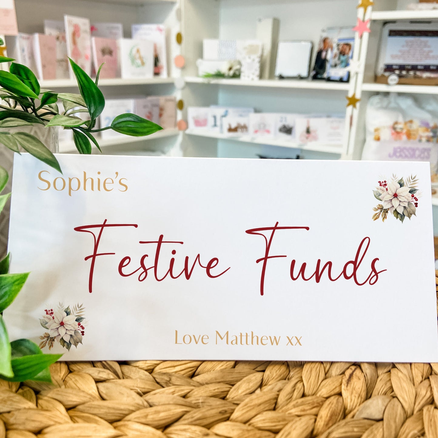 Personalised Christmas Money Gift Wallet Christmas Cash Gift For you