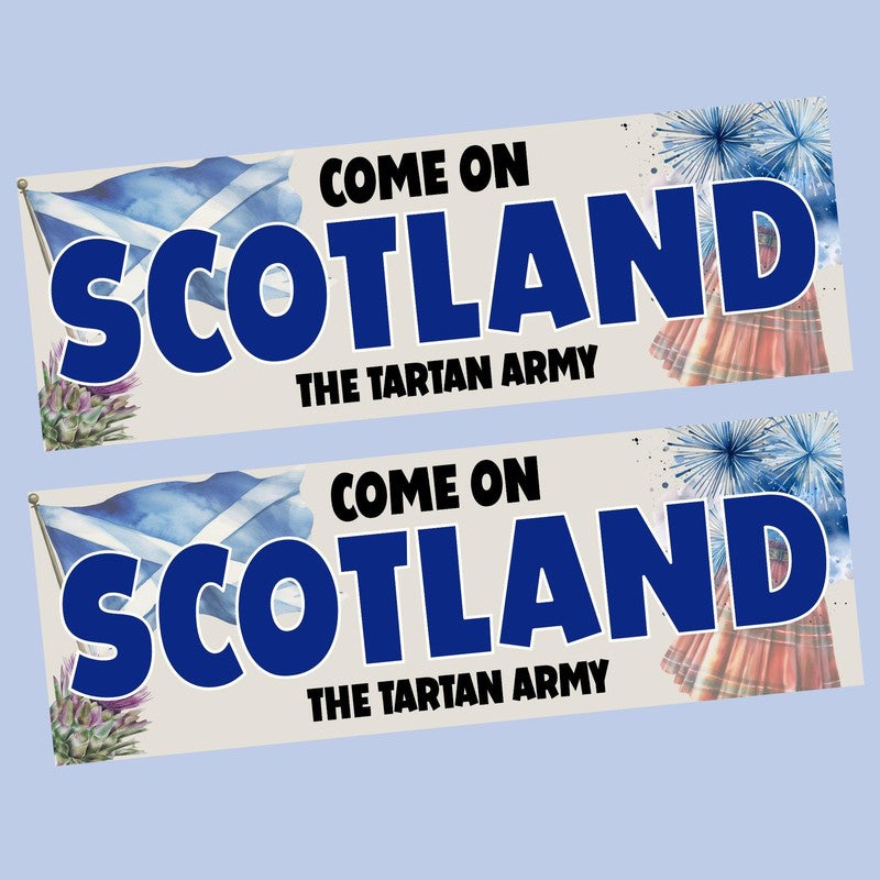 Personalised Scotland World Cup Party Banner, Football Decor