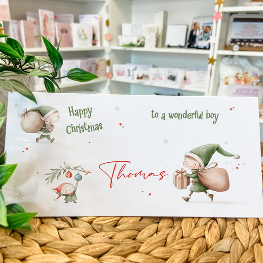 Personalised Christmas Money Holder Gift Wallet Christmas Cash Gift For you this christmas