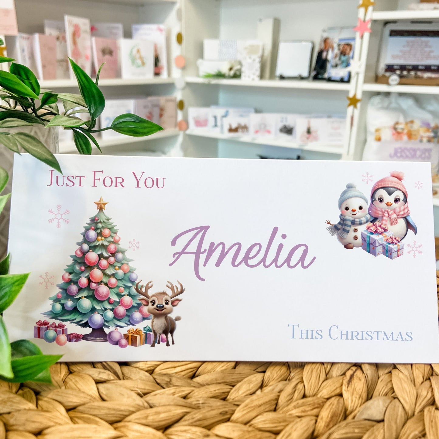 Personalised Christmas Money Gift Wallet Christmas Cash Gift For you