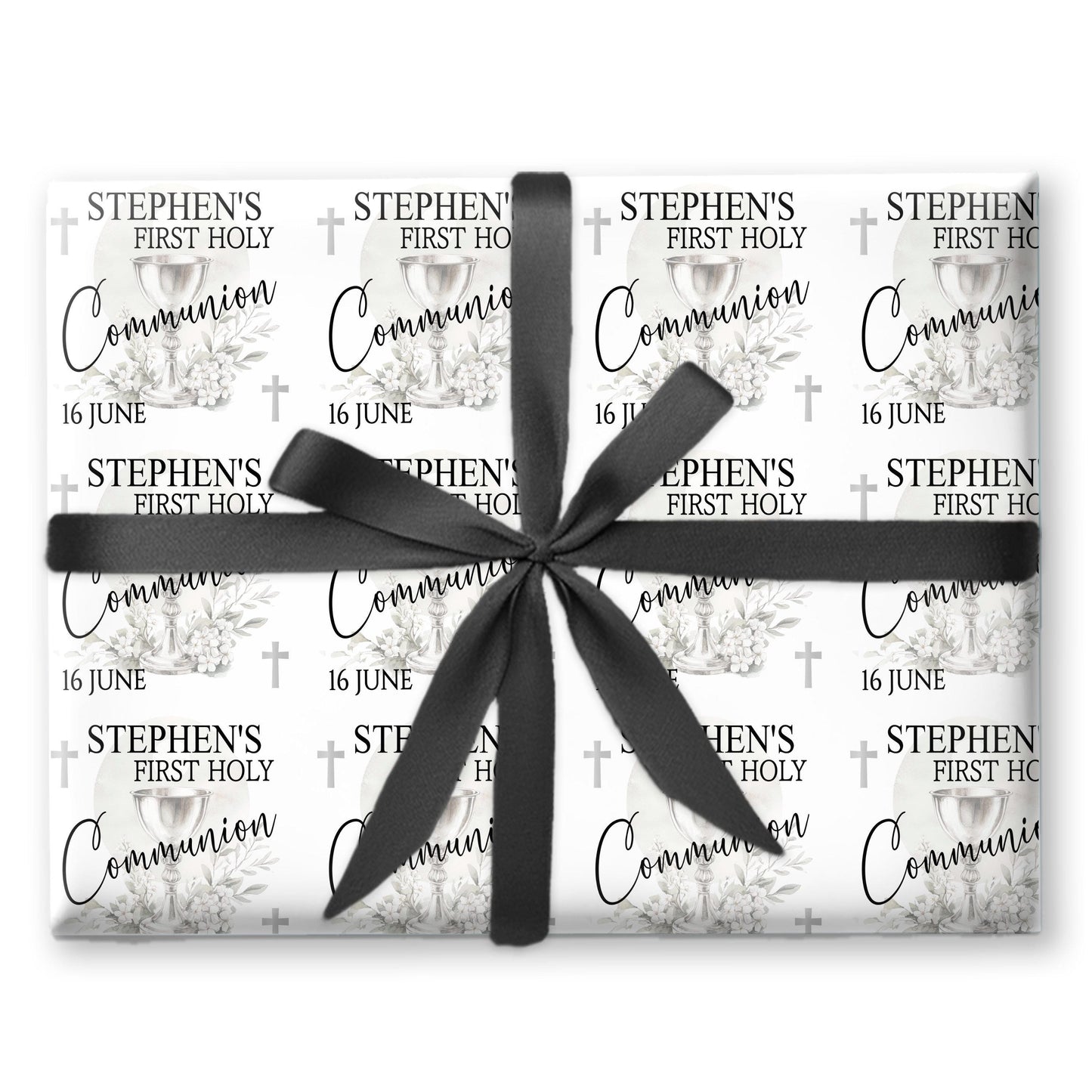 First Holy Communion Wrapping Paper, Confirmation gift wrap, Religious gift ideas