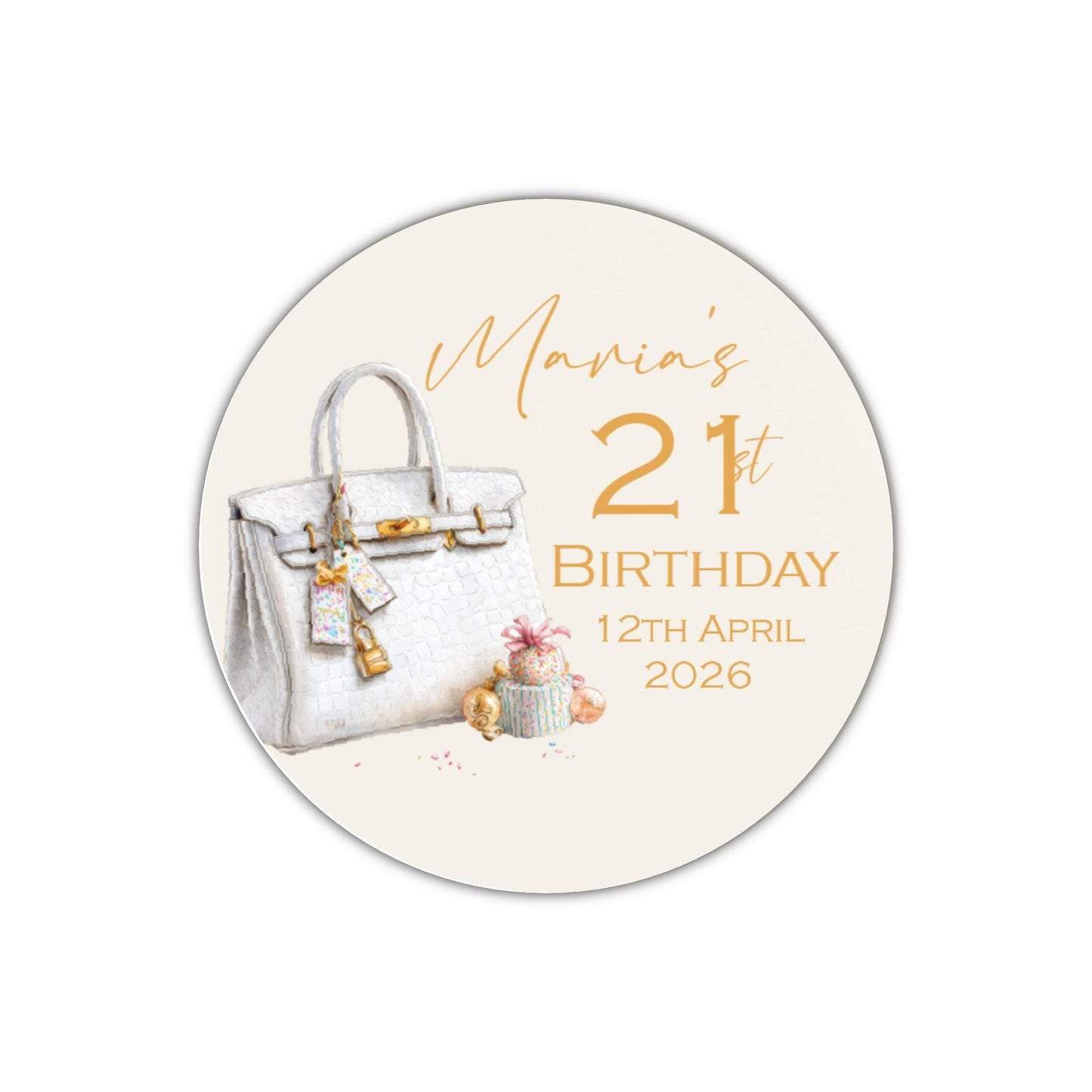 Personalised Birthday Stickers for Favours Party Bags Birthday Cake Seals Birthday Labels Celebration stickers