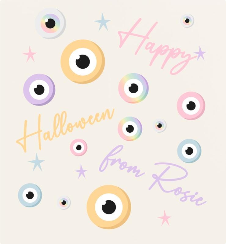 Personalised Halloween  Gift Bag Son Daughter Grandson Granddaughter Pastel Halloween
