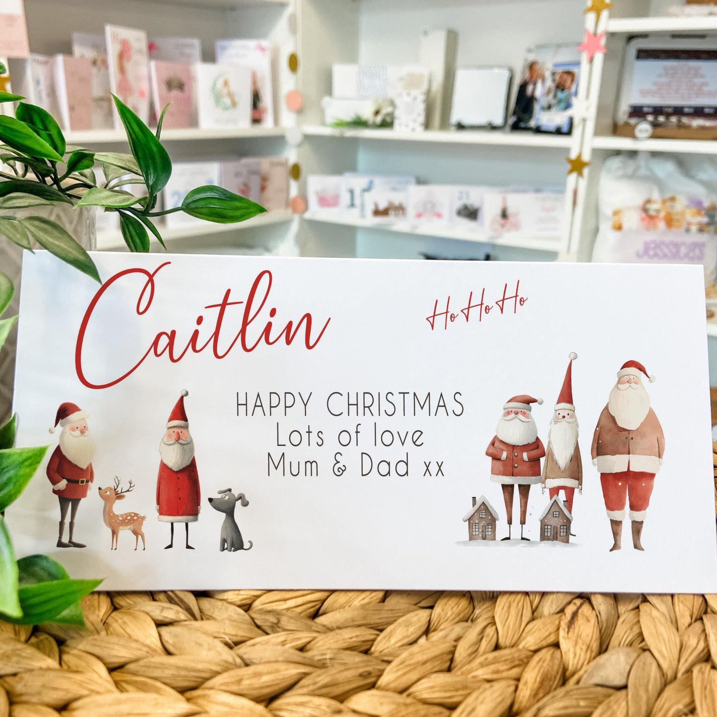 Personalised Christmas Money Holder Gift Wallet Christmas Cash Gift For you this christmas