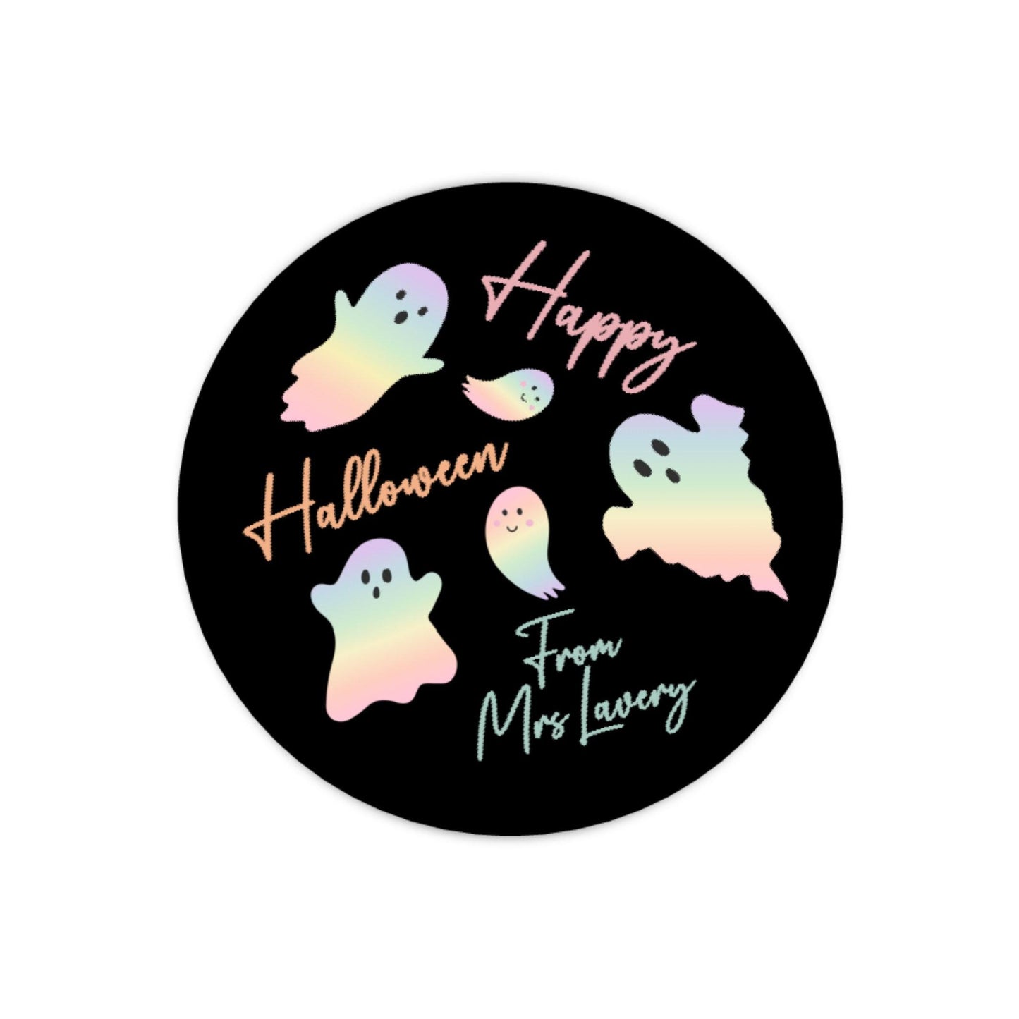 Personalised Halloween Stickers Pastel Labels for Treat Bag Trick or Treat Pastel stickers