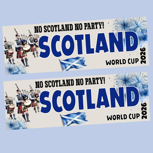 Scotland Football Banner, World Cup Celebration Decor, Custom Football party