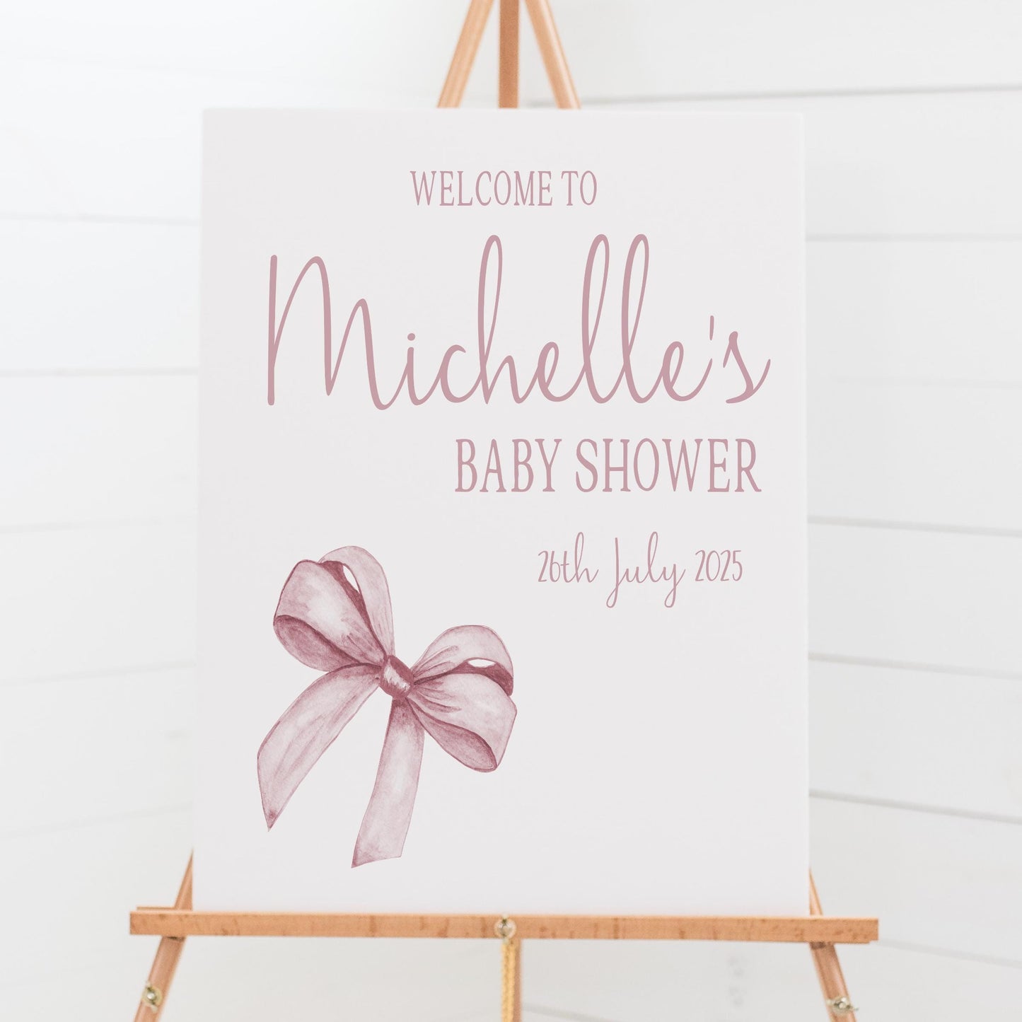 Personalised Baby Shower Welcome Sign Decorations For Party Digital or Printed A4, A3, A2, A1