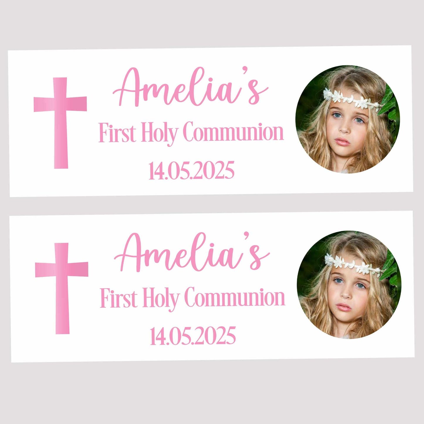 First Holy Communion Personalised Banner, Party Decor, Wall Decoration, 1st Communion or Confirmation