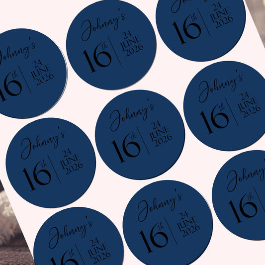 Birthday Stickers Party Bags Sweet Cone Thank You Stickers Labels Tags