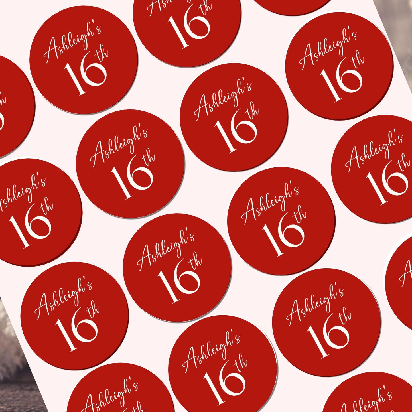 Personalised Birthday Stickers | Party Bag Labels | Custom Name & Age Stickers | Birthday Favour Stickers | Kids Party Decoration