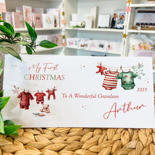 Personalised Christmas Money Holder Gift Wallet Christmas Cash Gift For you this christmas