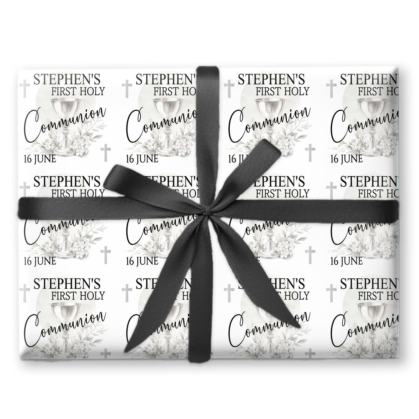 First Holy Communion Wrapping Paper, Confirmation gift wrap, Religious gift ideas