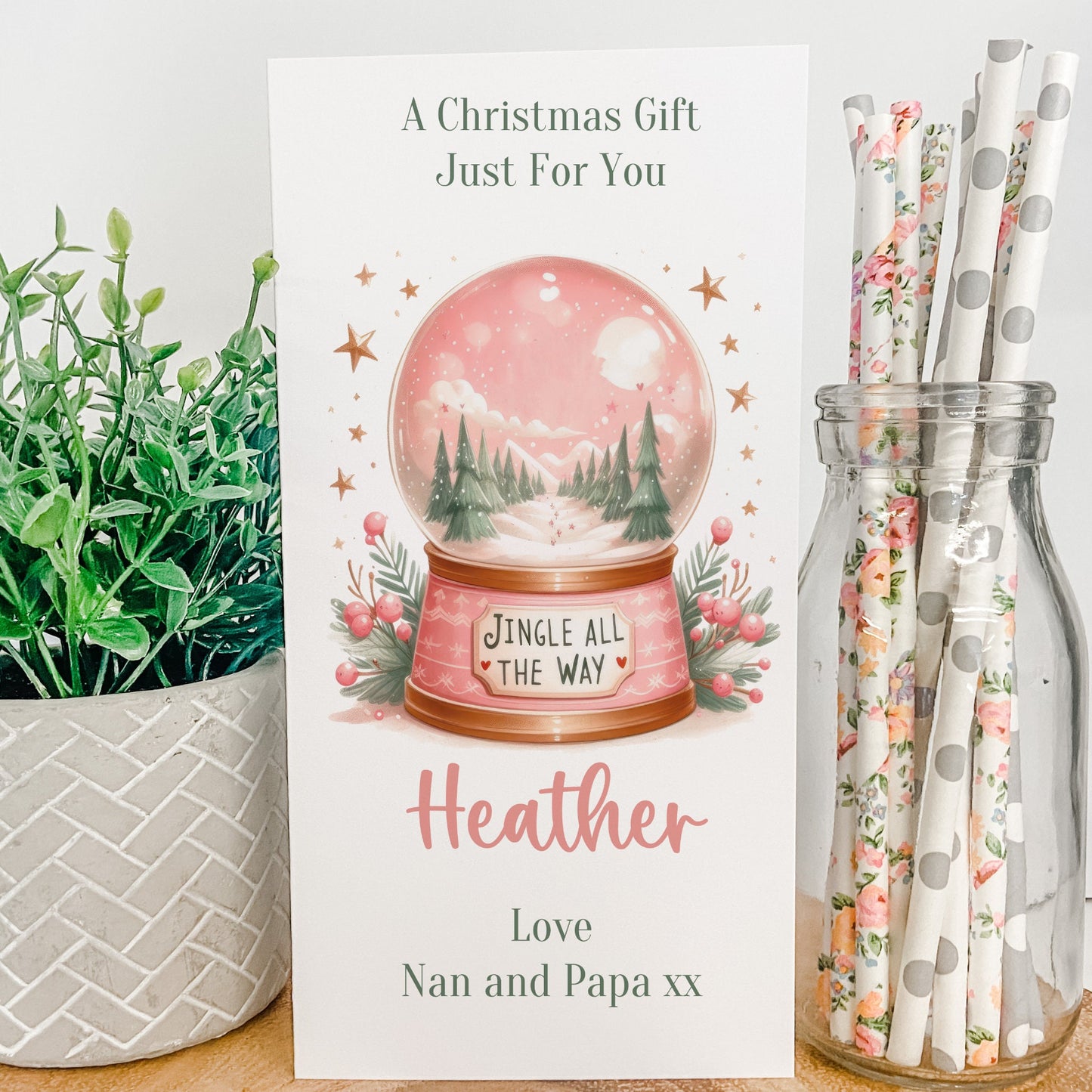 Personalised Christmas Money Gift Wallet Christmas Cash Gift For you