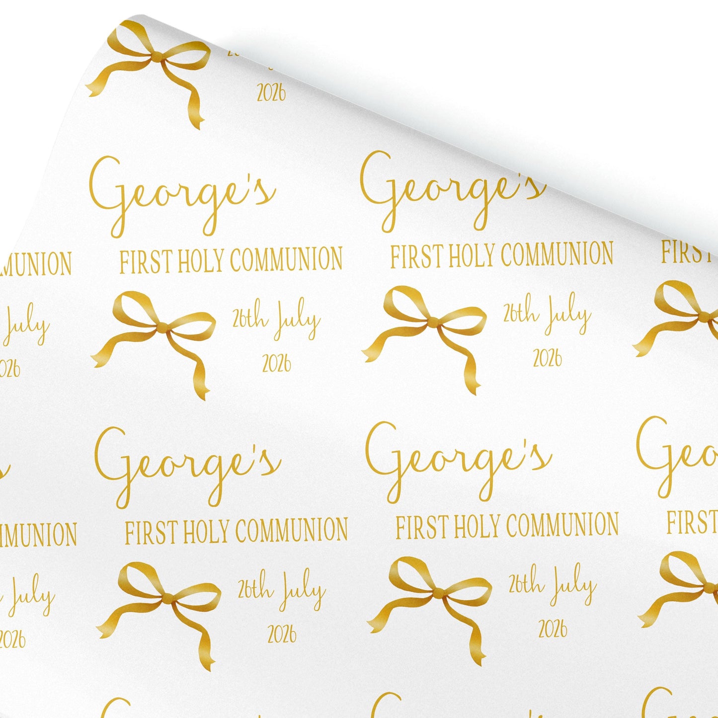 First Holy Communion Wrapping Paper, Confirmation gift wrap, Religious gift ideas