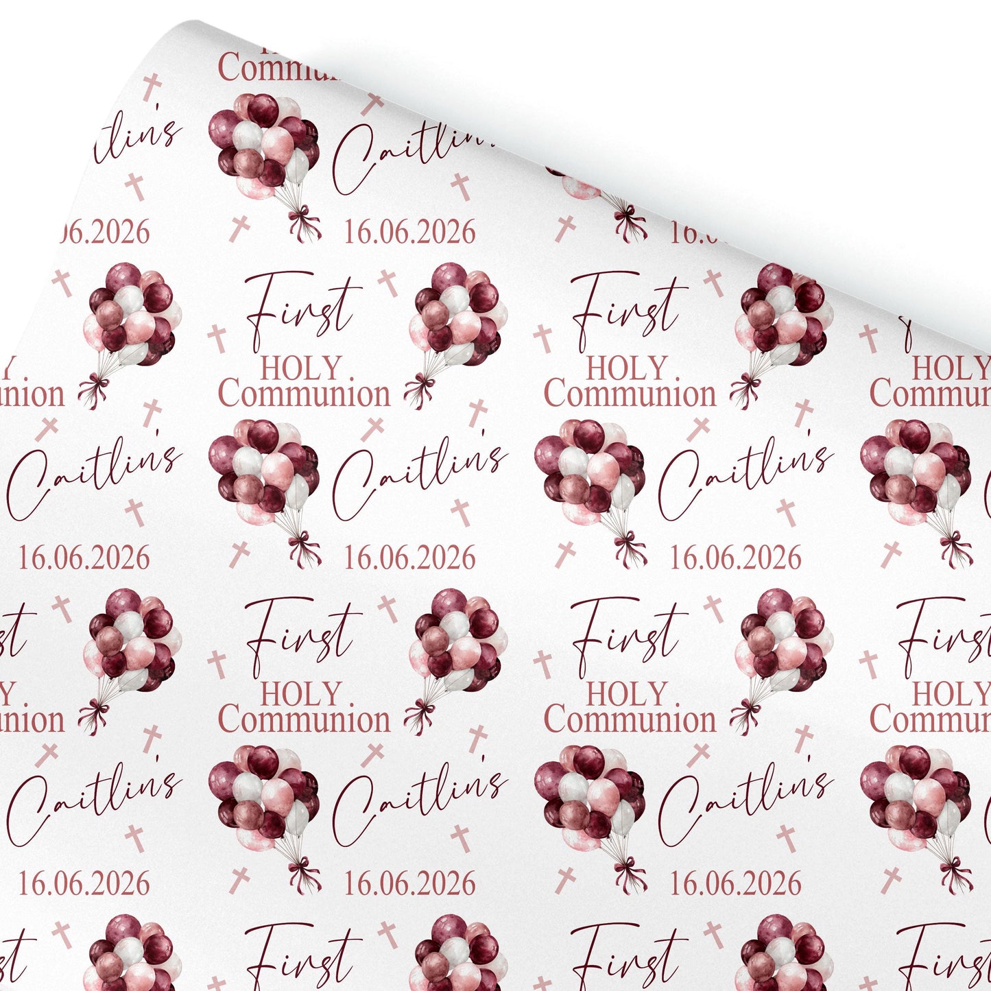First Holy Communion Wrapping Paper, Confirmation gift wrap, Religious gift ideas