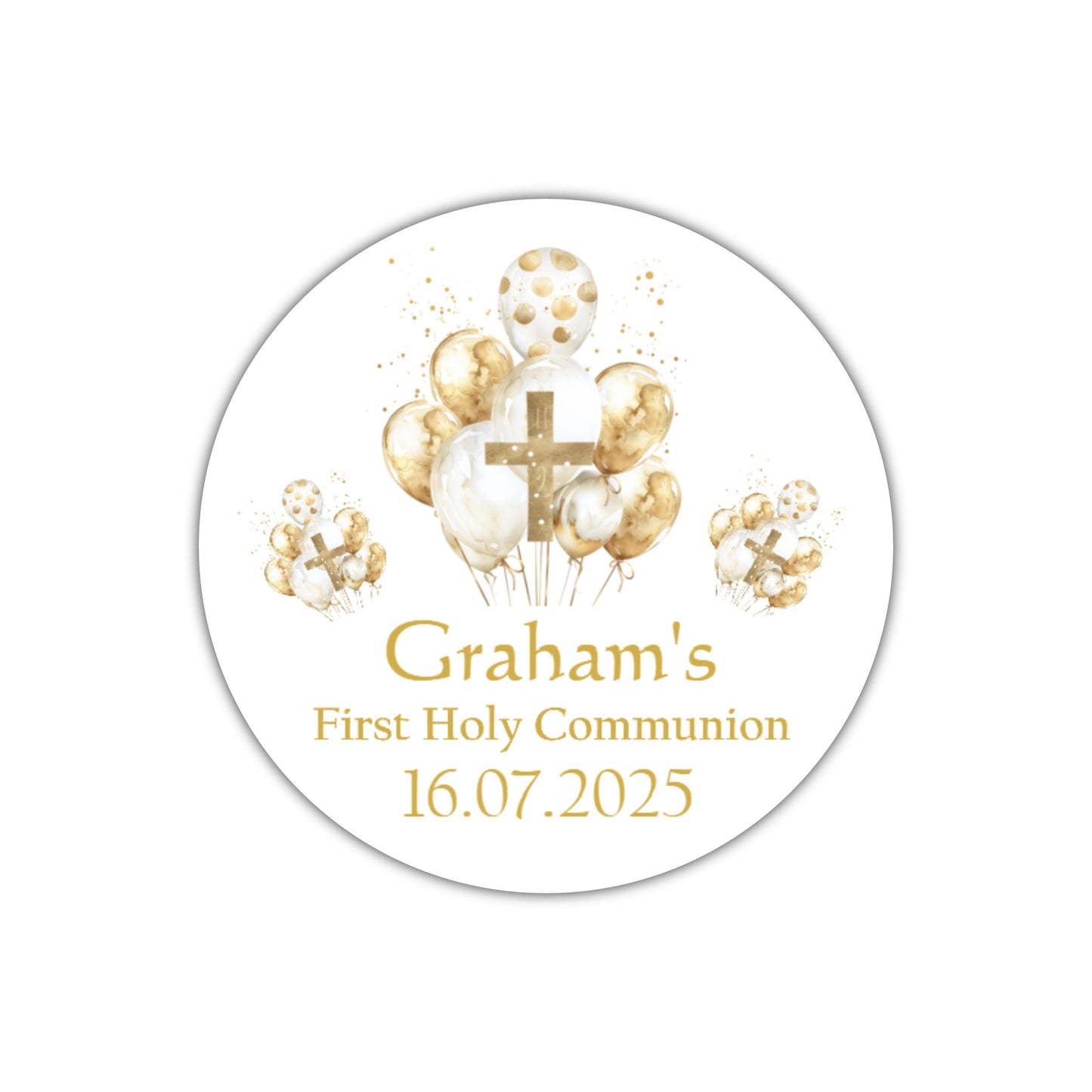 Personalised First Holy Communion Stickers, Party Bag Stickers, Sweet Cone Bags