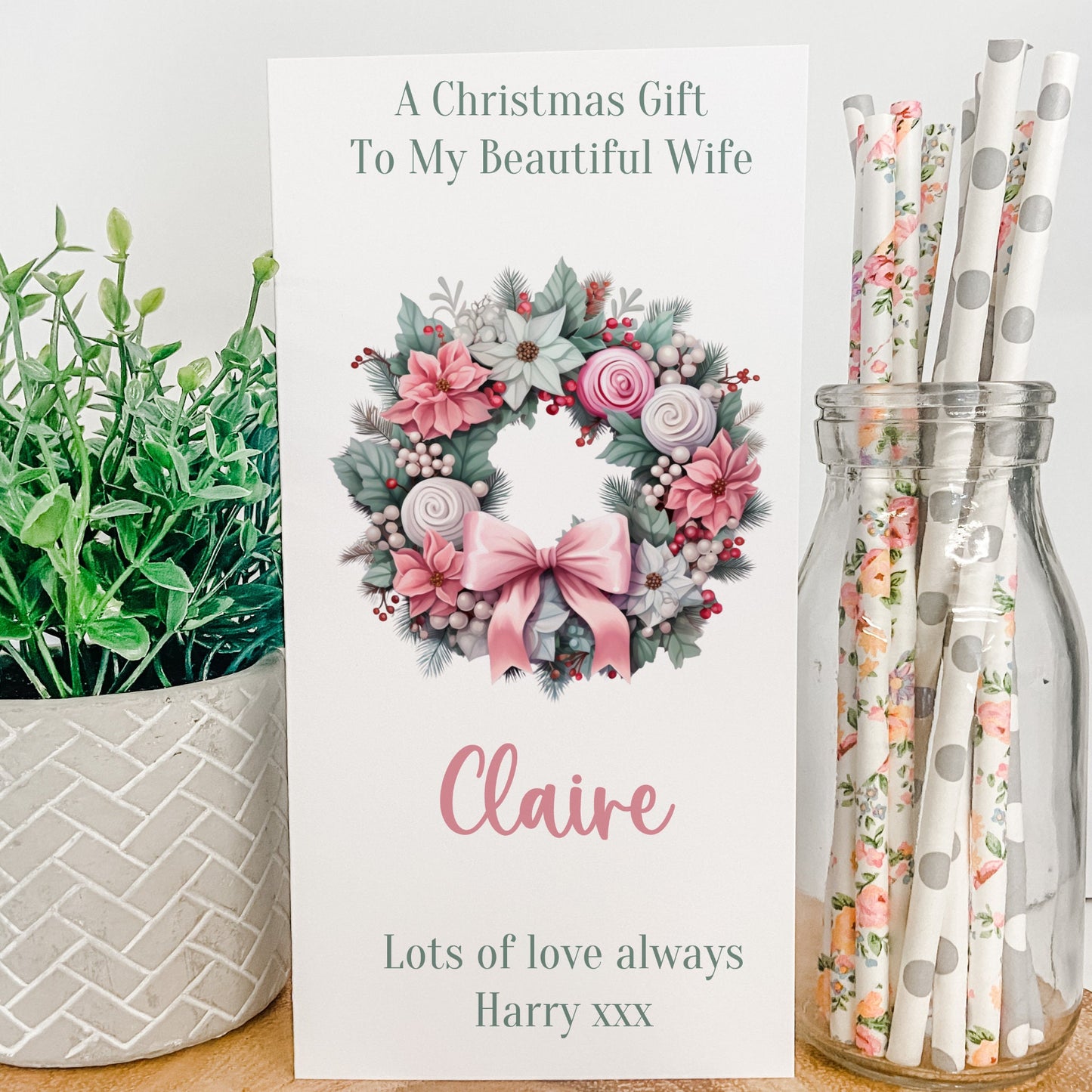 Personalised Christmas Money Gift Wallet Christmas Cash Gift For you