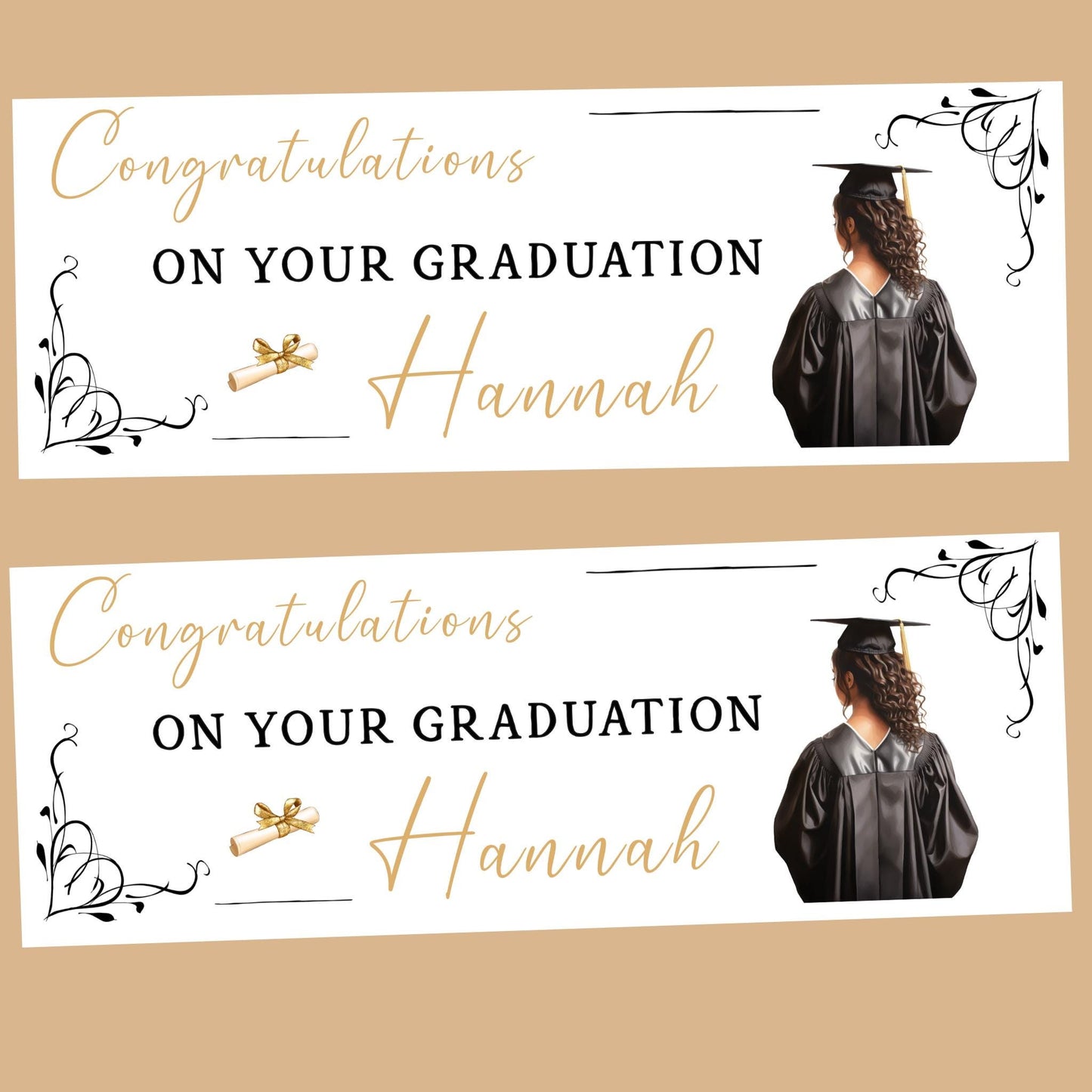 Personalised Graduation Banner , Party Banner, Custom Banner, Party Decor, Well done Banner