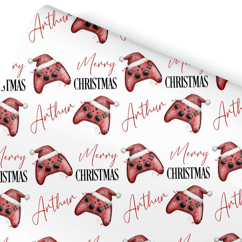 Christmas Wrapping Paper for kids, Gaming gift wrap for teenagers