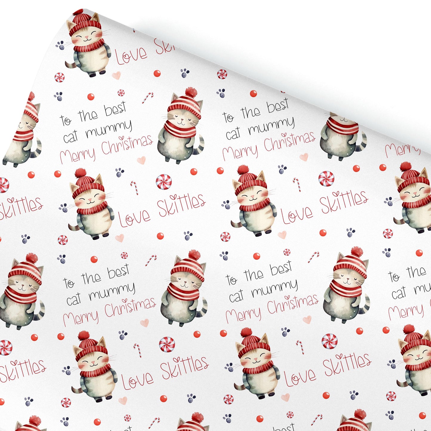 Personalised Cats Gift Wrap | Personalised Christmas Wrapping Paper | Personalised Gift Wrap | Fun Gift Wrap,