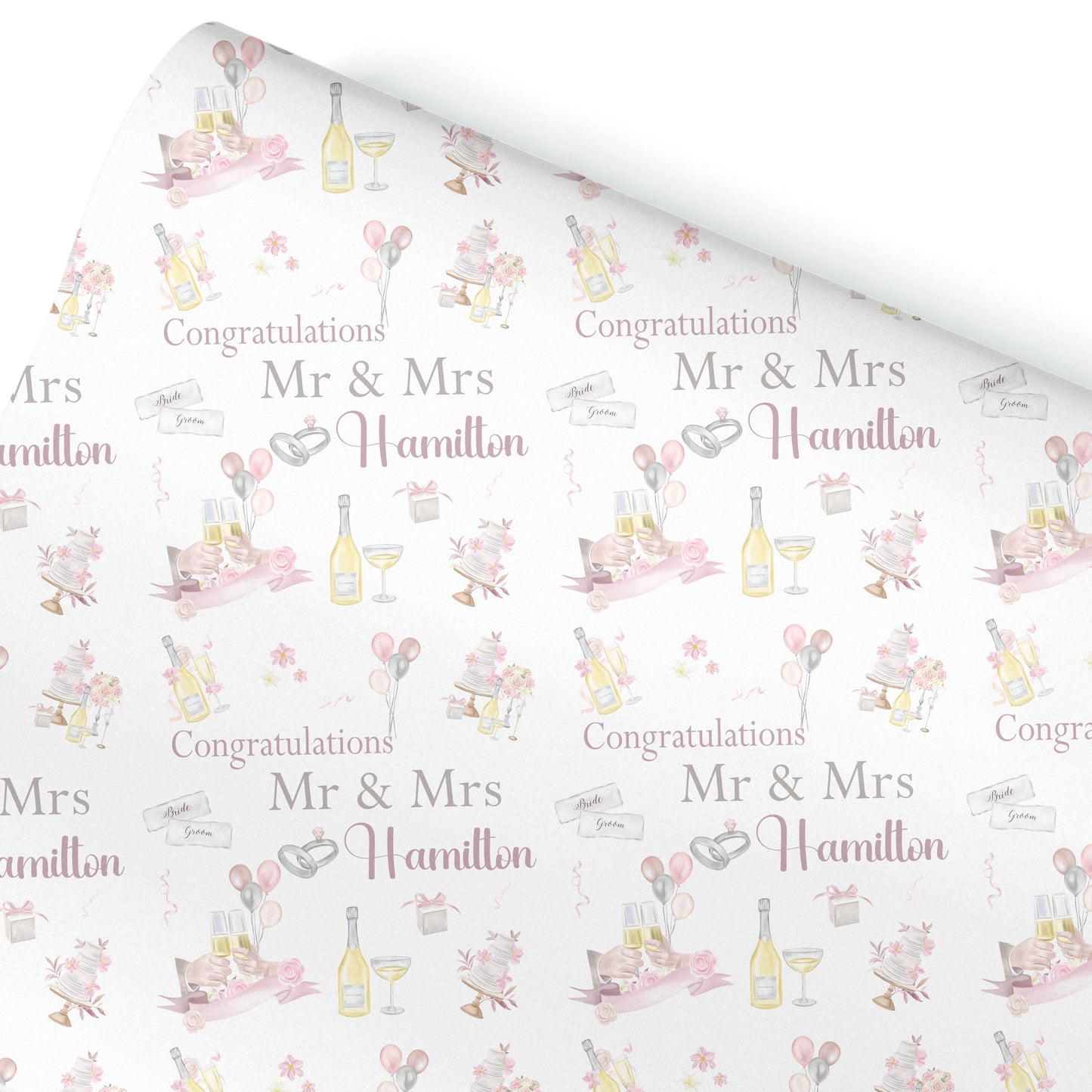 Personalised Wedding Gift Wrap, Personalised Wrapping Paper