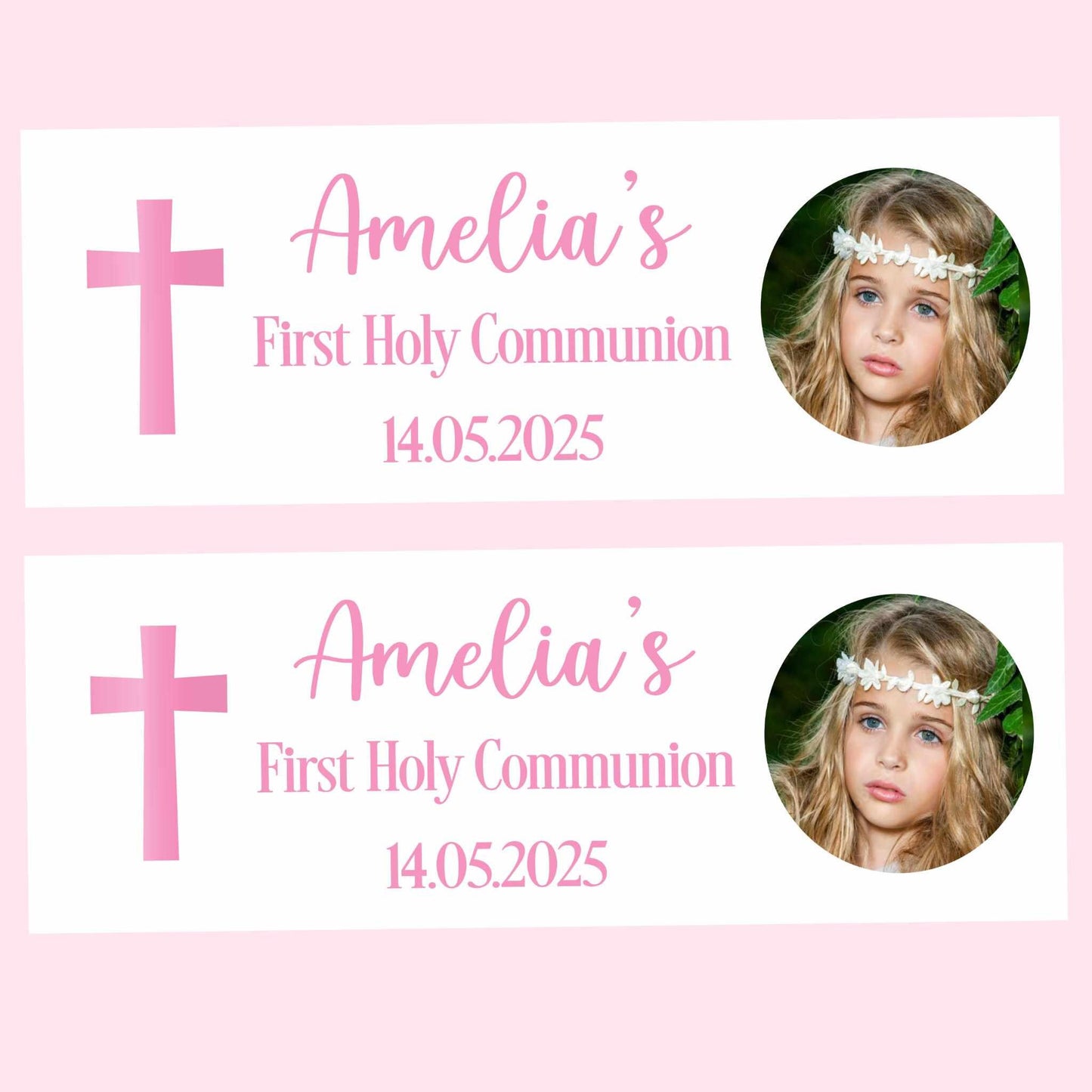 First Holy Communion Personalised Banner, Party Decor, Wall Decoration, 1st Communion or Confirmation