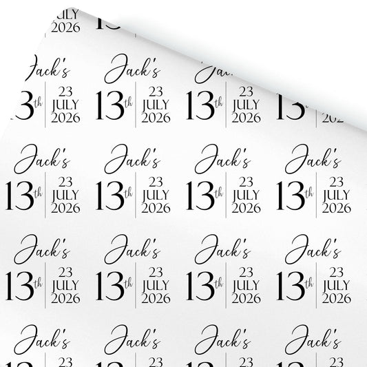 Gift Wrap for him / Gift wrap for her / Personalised Birthday Gift Wrap / Personalised Birthday Wrapping Paper / Personalised Wrap