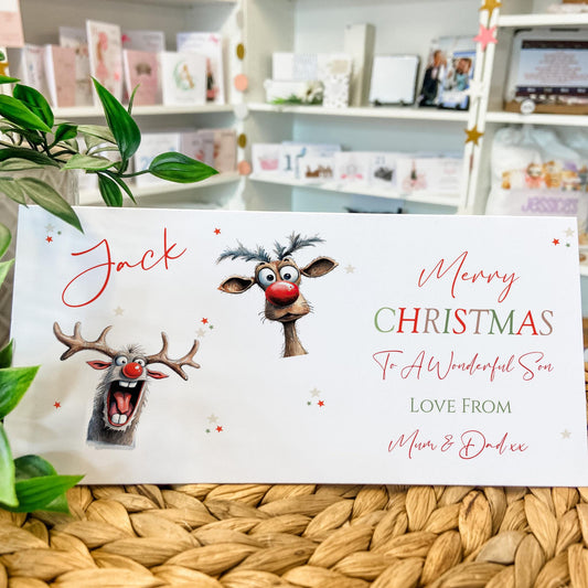 Personalised Christmas Money Holder Gift Wallet Christmas Cash Gift For You