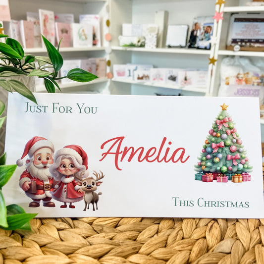Personalised Christmas Money Gift Wallet Christmas Cash Gift For you