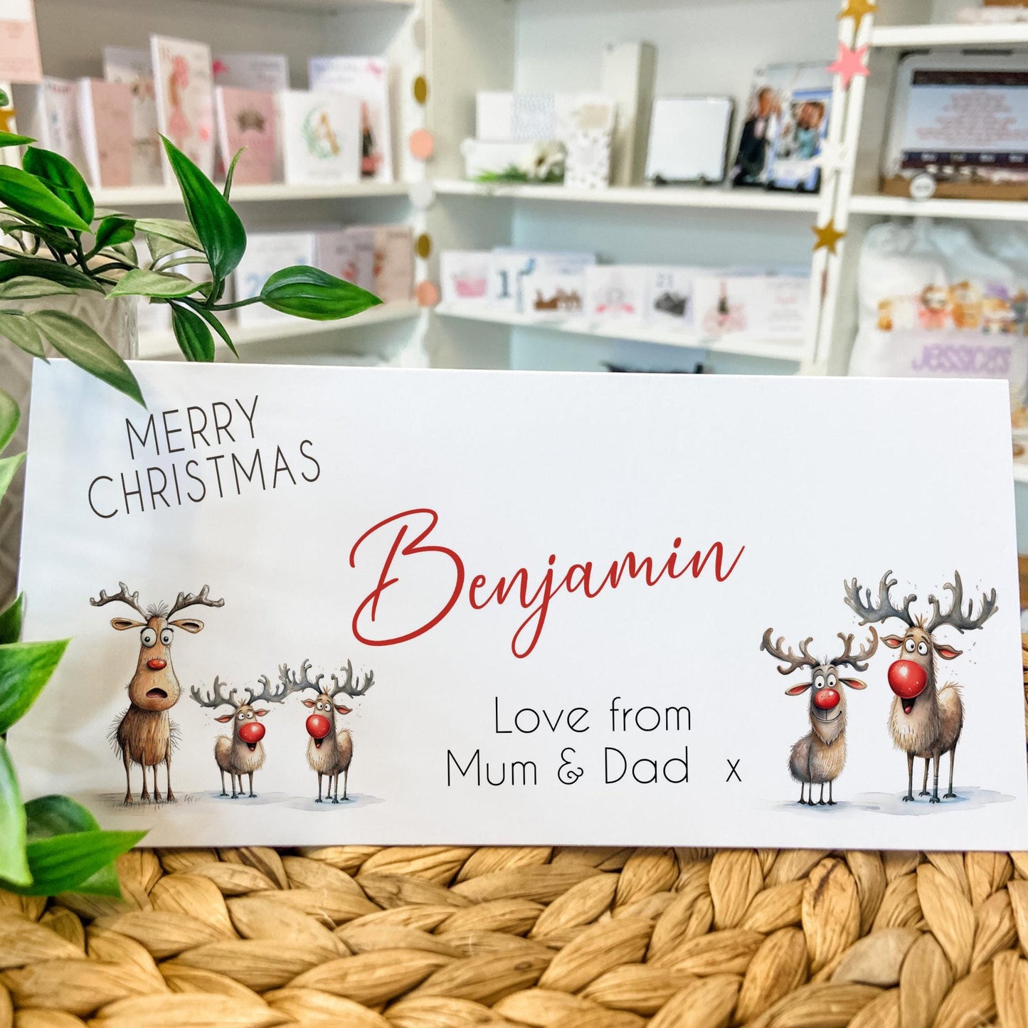 Personalised Christmas Money Holder Gift Wallet Christmas Cash Gift For You