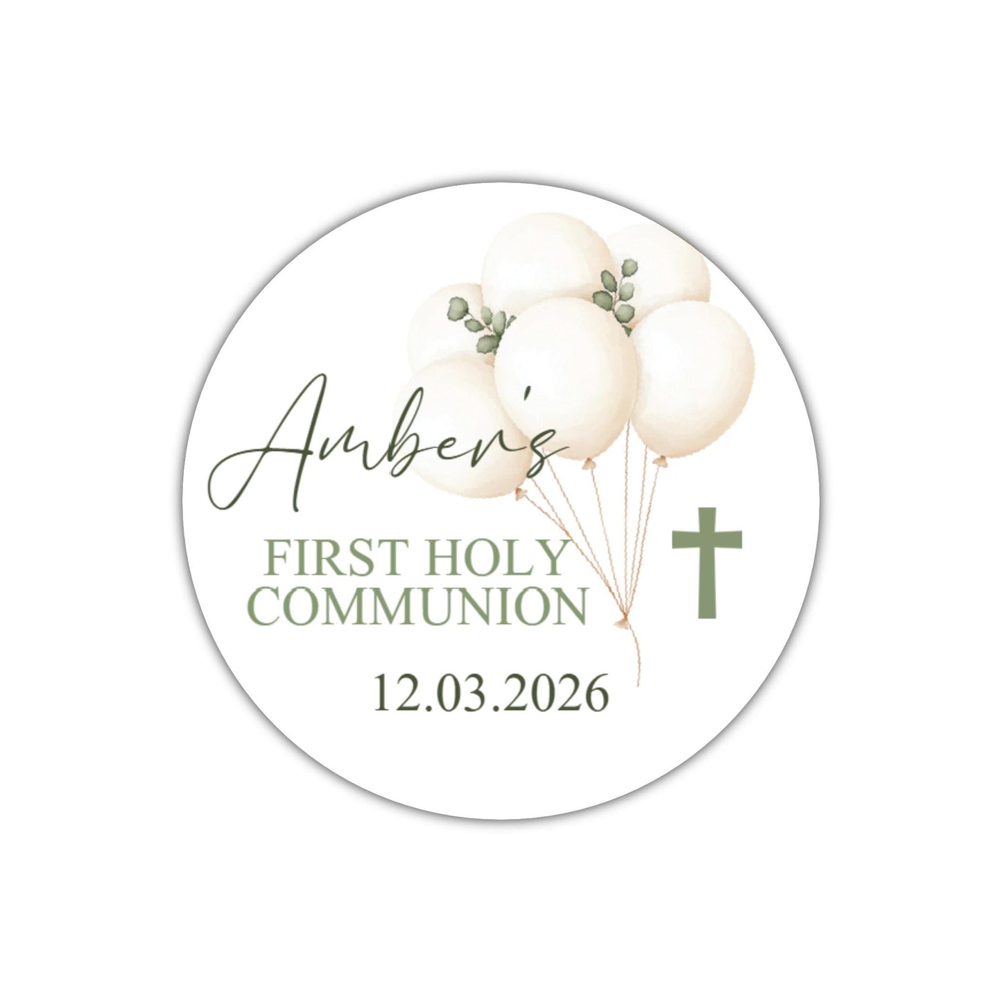 Personalized First Holy Communion Stickers, Party Favor Labels, Confirmation, Christening stickers