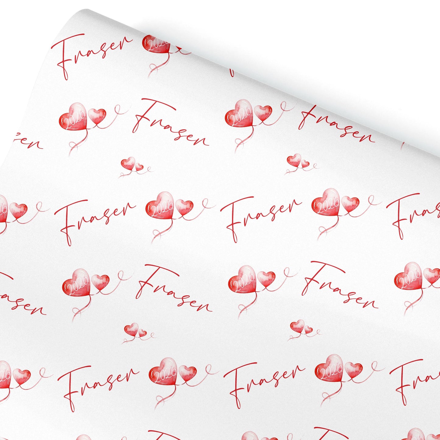 Personalised Valentine’s Wrapping Paper | Custom Gift Wrap for Couples, Romantic Valentine Gift , Anniversary Gift Wrap, heart gift wrap