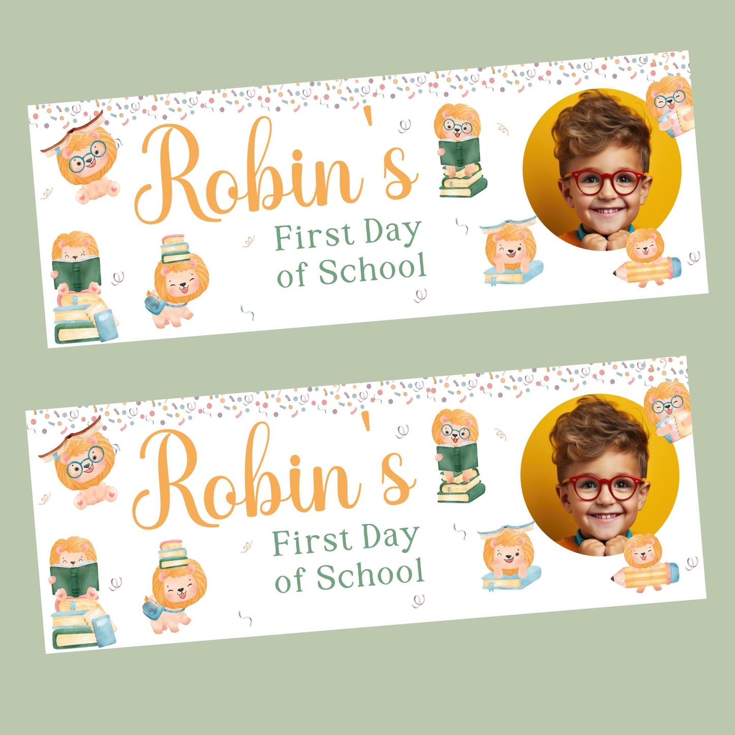 First Day of School Banner, Personalised Primary One Banner, Personalised back to school banner, School decorations, Back to school ideas