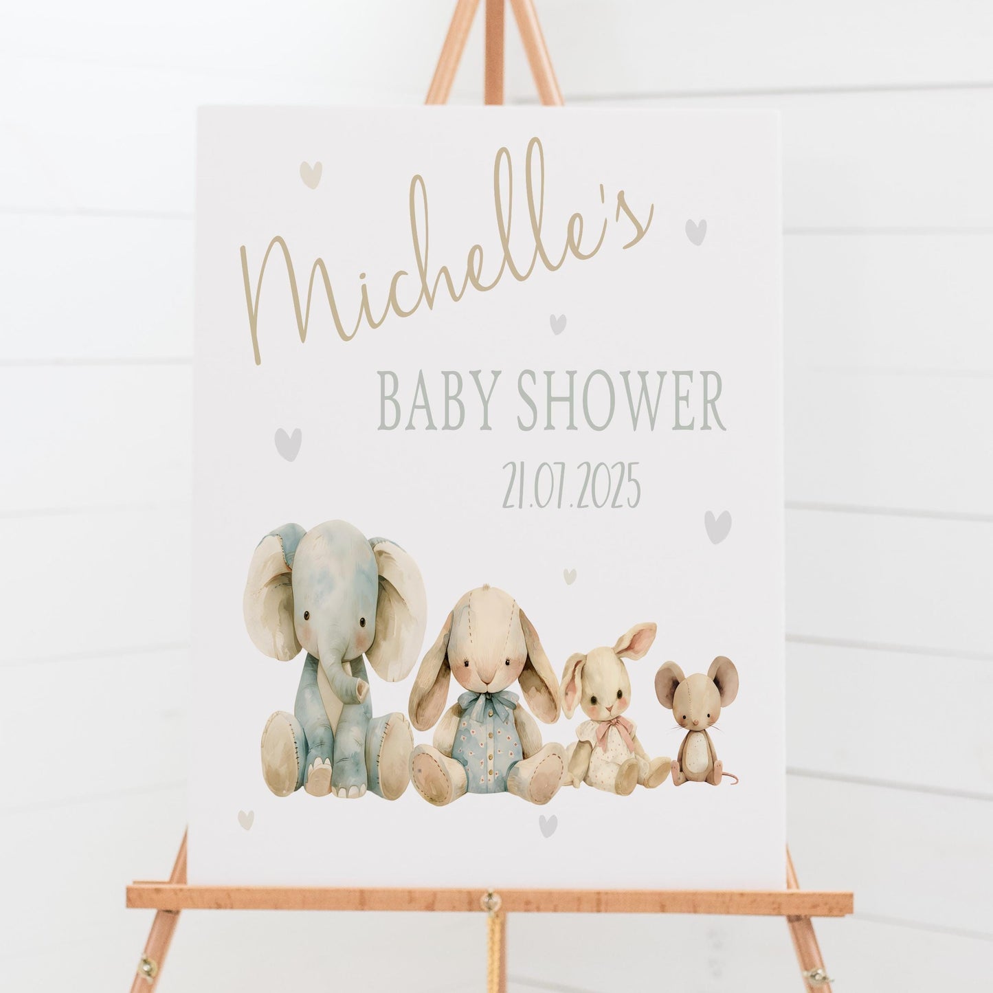 Printed Personalised Baby Shower Welcome Sign, Custom Baptism & Christening Sign First Holy Communion poster