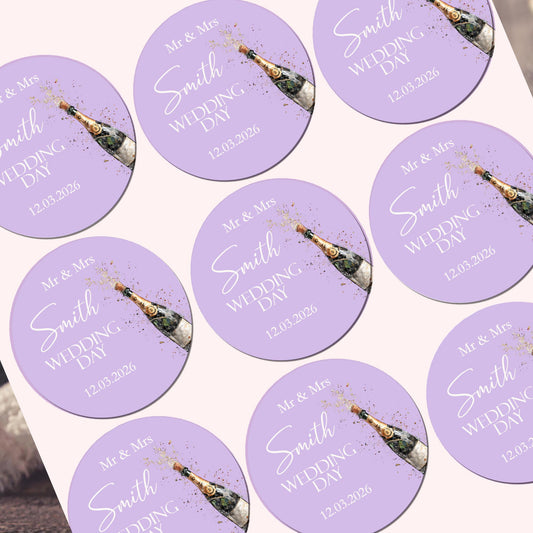Wedding Stickers, Wedding Favour Sticker, Party Bags, Wedding Stationary, Sweet Cone Labels, Personalised Stickers, Envelope Seals, Wedding