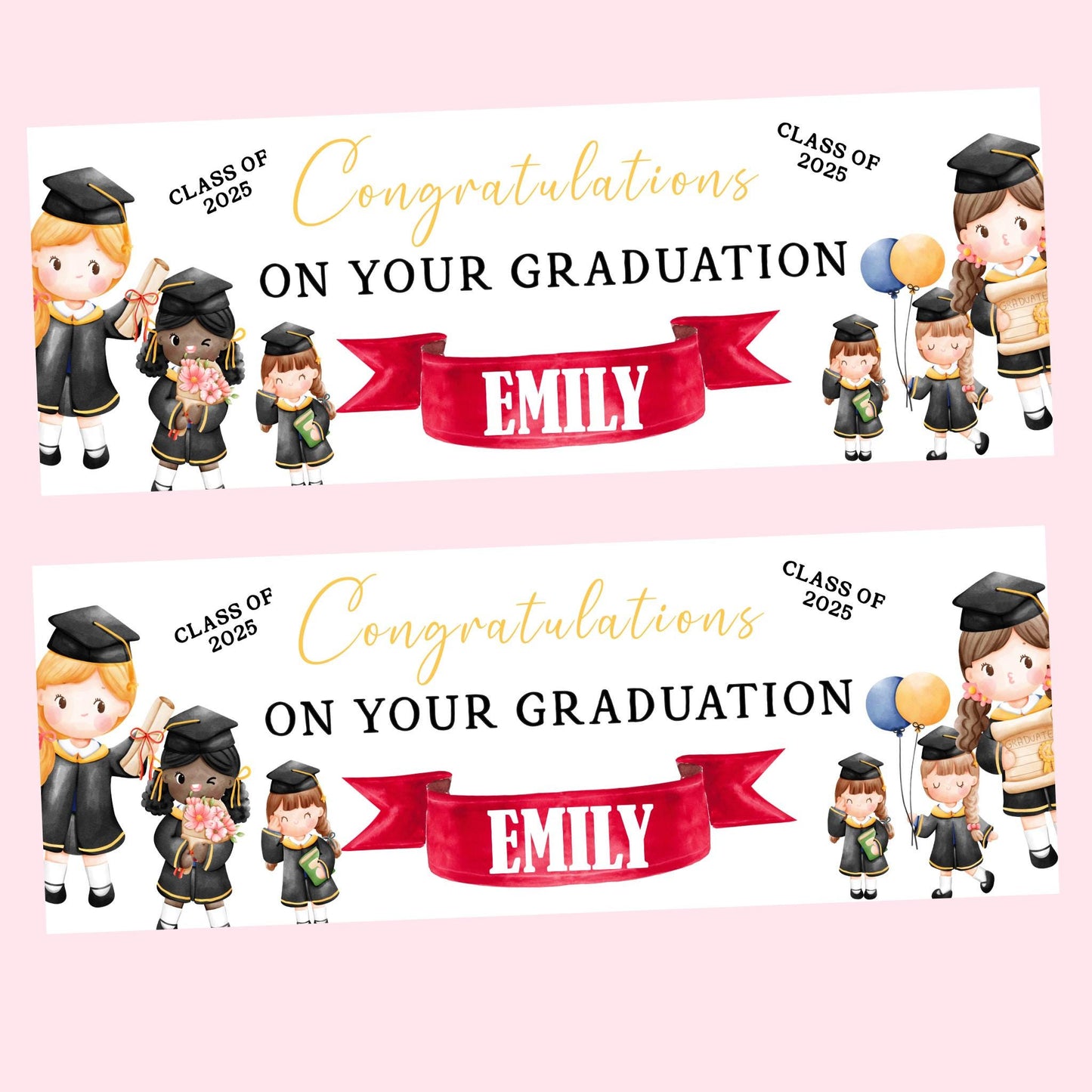 Nursery Graduation Banner , Personalised Nursery Party Banner, Custom Banner,  Well done Banner, Pre-School Graduation, Leaving Nursery