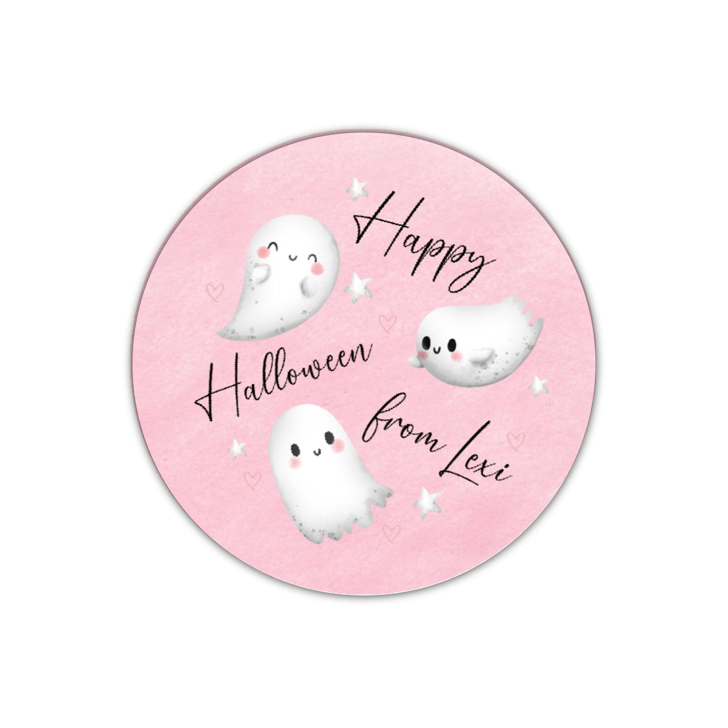 Personalised Halloween Stickers Labels for Treat Bag Trick or Treat Ghost Stickers