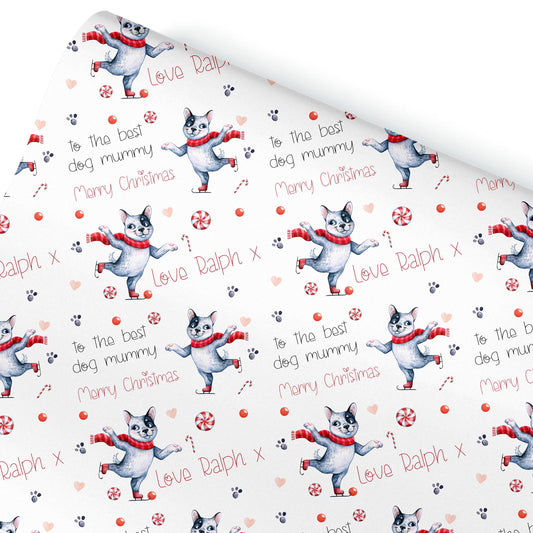 Personalised Funny Dog Gift Wrap | Personalised Christmas Wrapping Paper | Personalised Gift Wrap | Fun Gift Wrap