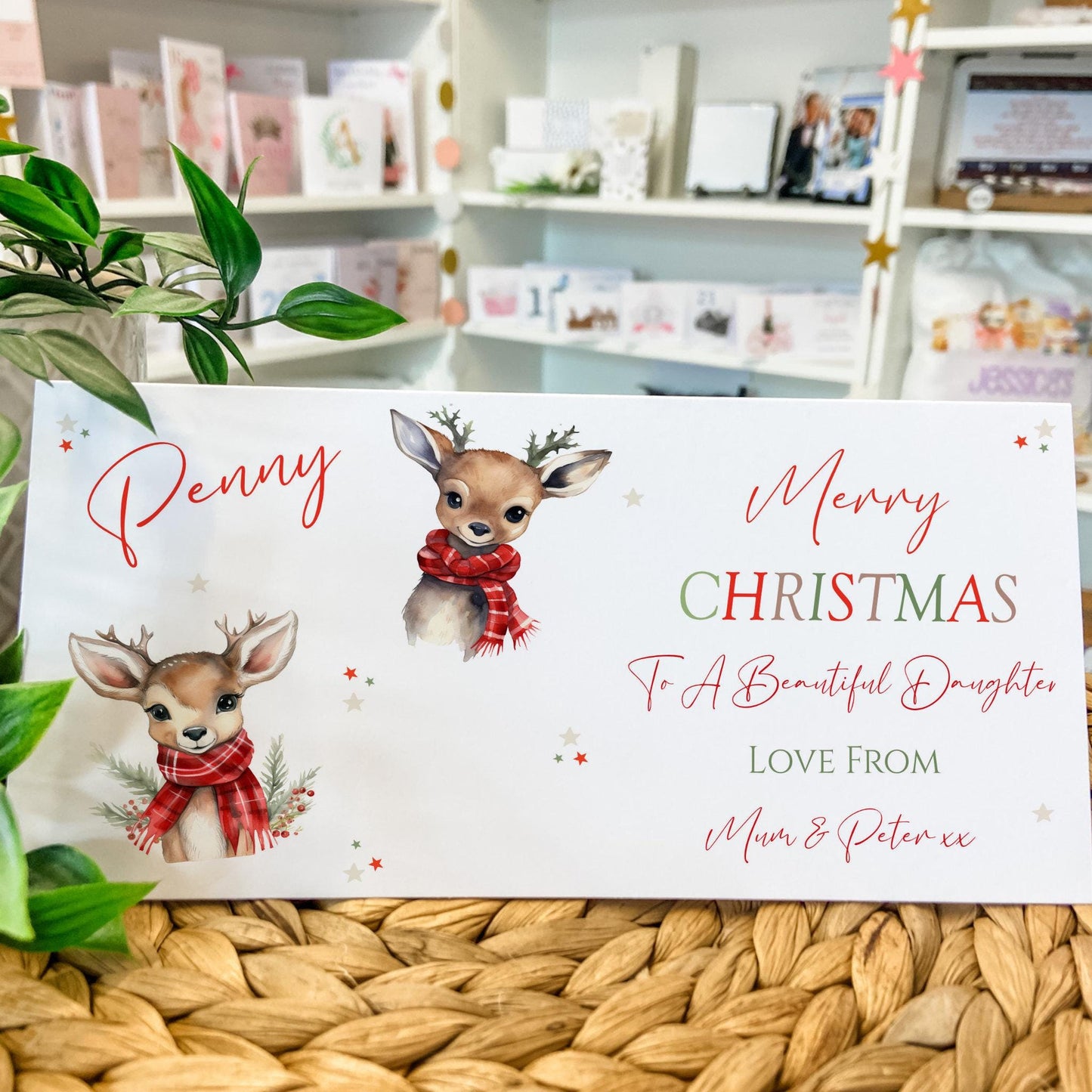 Personalised Christmas Money Holder Gift Wallet Christmas Cash Gift For You